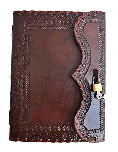 10" large Genuine Leather Journal Organizer Vintage Antique Style Blank Notebook Secret Diary Daily Journal Personal Diary JOURNAL