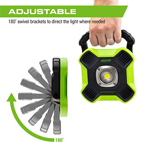 Arcan 3000 lm Mega Rechargeable MultiPurpose Flood Light with USB Port