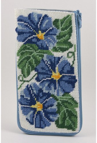 Eyeglass Case - Morning Glories - Needlepoint Kit