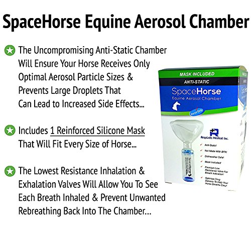 SpaceHorse Equine Aerosol Chamber / Horse Asthma Spacer Includes One