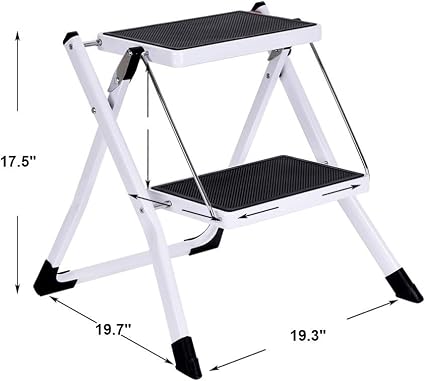 Home Garden New Acko 2 In 1 Dual Purpose Stool Two Step Ladder Durable Plastic Folding Stool Benches Stools Acssports Com Br