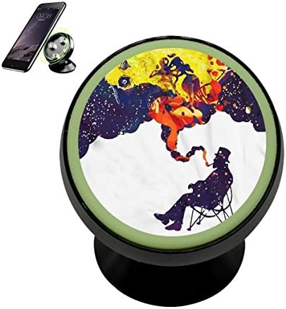 Jazzy pipe dream Magnetic Phone Car Mount Holder Universal 360 Rotation Stand Metal Mobile Phone