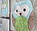 Green Owl Bird Embroidered 7pcs crib set Baby Bedding Set Crib Bedding Set Girl Boy Nursery Crib Bumper bedding