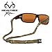 Chums Original Cotton Camoflauge Eyewear Retainer Sunglass Strap | Adjustable Eyeglass & Sports Glasses Holder Keeper Lanyard | 2pk Bundle + Cloth, Realtree Xtra