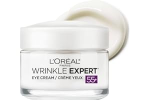 L’Oréal Paris Anti-Aging Under Eye Cream 55+, Day & Night Skincare, Wrinkle Expert, With Calcium to Reduce the Look of Crows 