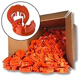 Lock Jawz T-360 Electric Fence T-Post Insulator - Orange (Bulk Qty: 250)