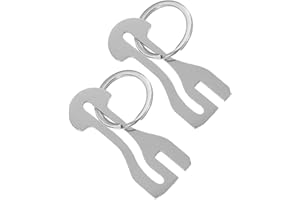 Hemobllo Metal Shopping Trolley Tokens Key Ring Set of 2 Small Coin Holders Keychain Pendant for Grocery Cart
