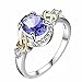 iLH® Clearance Rings,ZYooh 2018 Women Natural Gemstones Birthstone Bride Wedding Engagement Princess Rings Jewelry Gift (Dark Blue, 6)