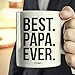 Muggies Best Papa Ever Mug - Christmas/Birthday/Father's Day Gift For Men, Husband, Grandpa & Dad! Coffee Tea 11oz Cup With Woodworking Ebook