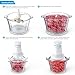 Food Chopper - Elechomes 1.8 L Glass Bowl Food Processor with 4 Titanium Coated S-blades, 2 Speeds Option with 300 W Powerful Motor
