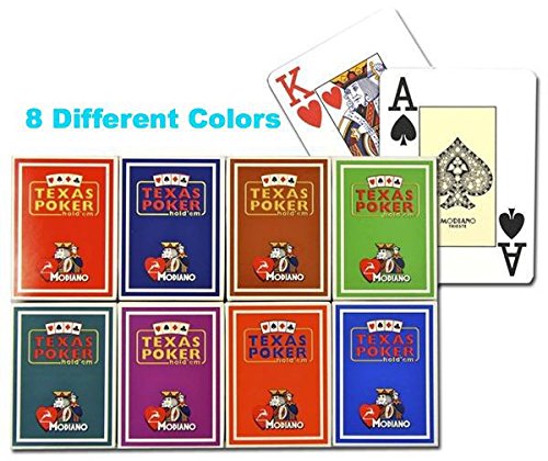 Modiano 8 Decks Plastic Playing Cards Poker Jumbo