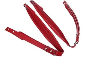 VGEBY1 Accordion Straps, Soft Adjustable Synthetic PU Accordion Shoulder Straps for 16-120 Bass Accordion(Red) Accordion Straps Accordion Straps Accordion Straps Kids