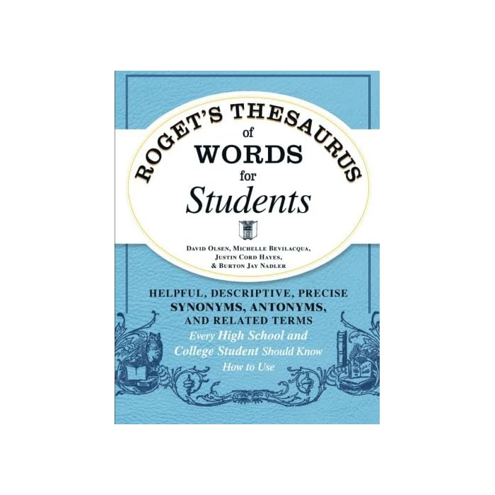 Buy Roget's Thesaurus of Words for Students Helpful, Descriptive