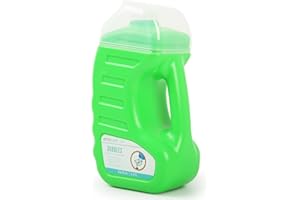 OMNISAFE Non-Concentrated Bubble Refill Solution 64 Oz/1.89 L, with Easy Pour Funnel, Ready-to-Use Bubble Liquid for Bubble Toy (Green)