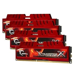 G.Skill Ripjaws-X Memory Memory Memory Memory Memory Card 32GB (1333MHz, 240-polig, 4x 8GB, CL9) DIMM DDR3-RAM Kit