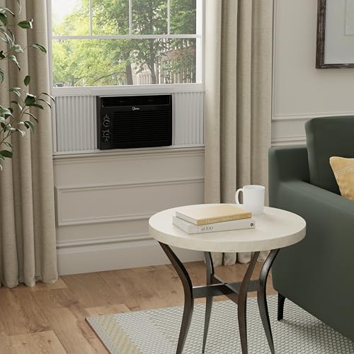Midea 5,000 BTU 150 Sq ft Mechanical Window Air Conditioner, Black (Renewed)