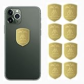 WETBEN EMF Anti Radiation Protection Sticker Shields, 24K Gold Cell phone sticker protection blocker for laptops tablets bloc