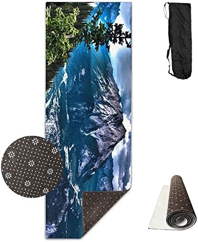 Aerial Picture Of Mountains Yoga Mat - Advanced Yoga Mat - Non-Slip Lining - Easy To Clean - Latex-Free - Lightweight And Durable - Long 180 Width 61cm