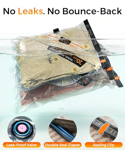 Vacuum Storage Bags for Travel with Rechargeable Cordless Pump, 12 Pack Fast Compression Packing Seal Bags for Clothes Bedding, Luggage, Backpack and Suitcase, Space Saver Storage Organizer, 4S/4M/4L