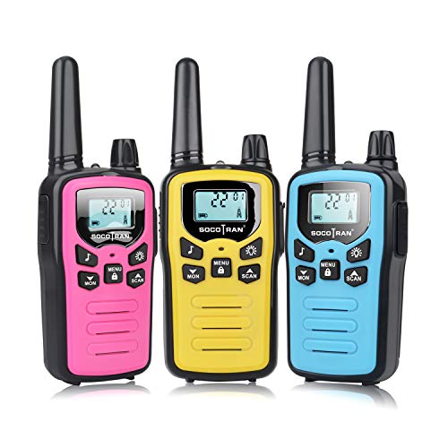 Walkie Talkies for Adults 3 Pack Rechargeable TwoWay Radios Long Range