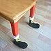 Elaco 4PC Christmas Chair Leg Foot Cover Table Christmas Decoration for Party Dinner (Red)