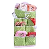 Household Foldable Essentials Hanging Organizer Storage Toiletry Travel Bag for Men and Women - Store Travel Accessories, Jewelry, and Cosmetics - Green color