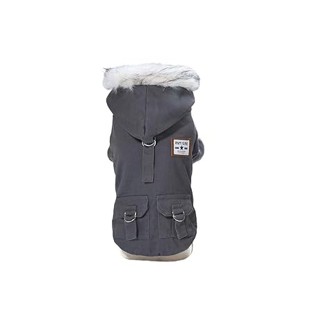 BBring Hundemantel Herbst Winter Hundebekleidung Wasserdichter Haustier Katze Hunde Kleidung Warm Kapuzenjacke