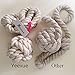 Yeexue American Hand Knitting Curtain Rope Tiebacks Rural Cotton Tie (One Pair, Beige)