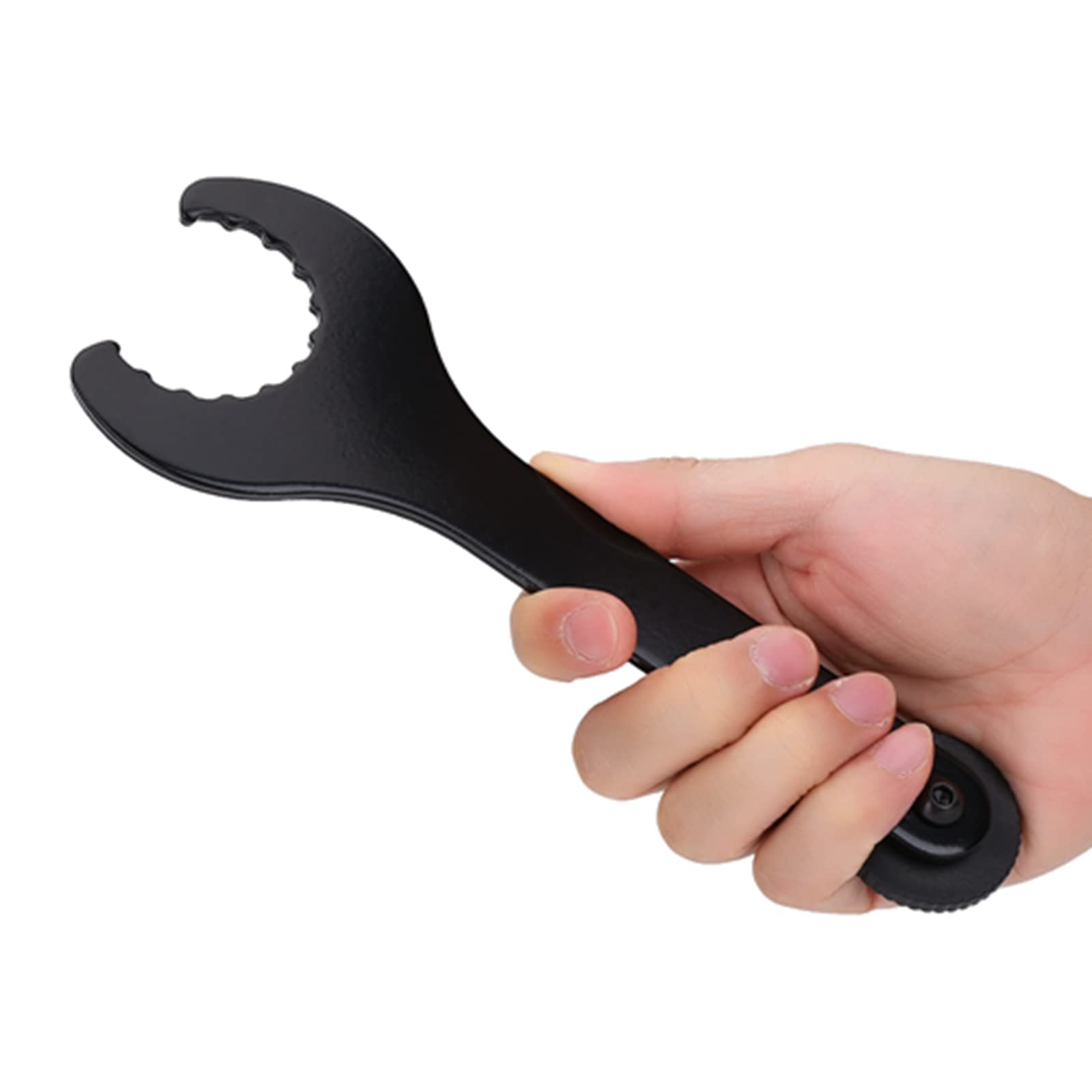 Alomejor Bicycle Bottom Bracket Remover Carbon Steel Bike Bottom Bracket Crank Wrench Removing Installing Repair Tool