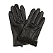 Men's Fur Lined Faux Leather Gloves with Touchscreen Technology