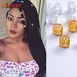 Mixed Golden Silver Dreadlock Beads for Hair Adjustable No Rust Aluminum Metal Cuffs Beads 8.5mm 100pcs Braiding Hair Decoration Jewelry by AliLeader