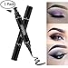 1 PCS Eyeliner Stamp Makeup Waterproof Long Lasting Liquid Eye liner Pen Cosmetic Tool for winged Cat Eye - Black