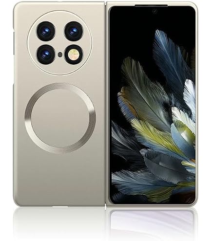 Custodia Magnetica Per Oppo Find N5 2025 – TPU Trasparente Non Ingiallente, Antiurto, Con Cerniera, Nero