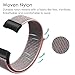 Fintie Band for Fitbit Charge 2, Nylon Sport Loop Breathable Nylon Replacement Strap Wrist Bands with Adjustable Closure for Fitbit Charge 2 HR Smart Fitness Tracker, Pink Sand