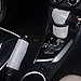 U&M 2pcs/Set Bling Bling Car Handbrake Cover & Shift Gear Knob Cover Luster Crystals Car Accessories for Women Universal Fit (Bling-White)