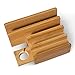 FOXWILL 5 Port Charging Station Natural Bamboo Organizer Charging Stand With Apple Watch Charger /Stand For Smart phones ,Tablets ,Camera ,And Other Electronic Devices,Sales Promotion