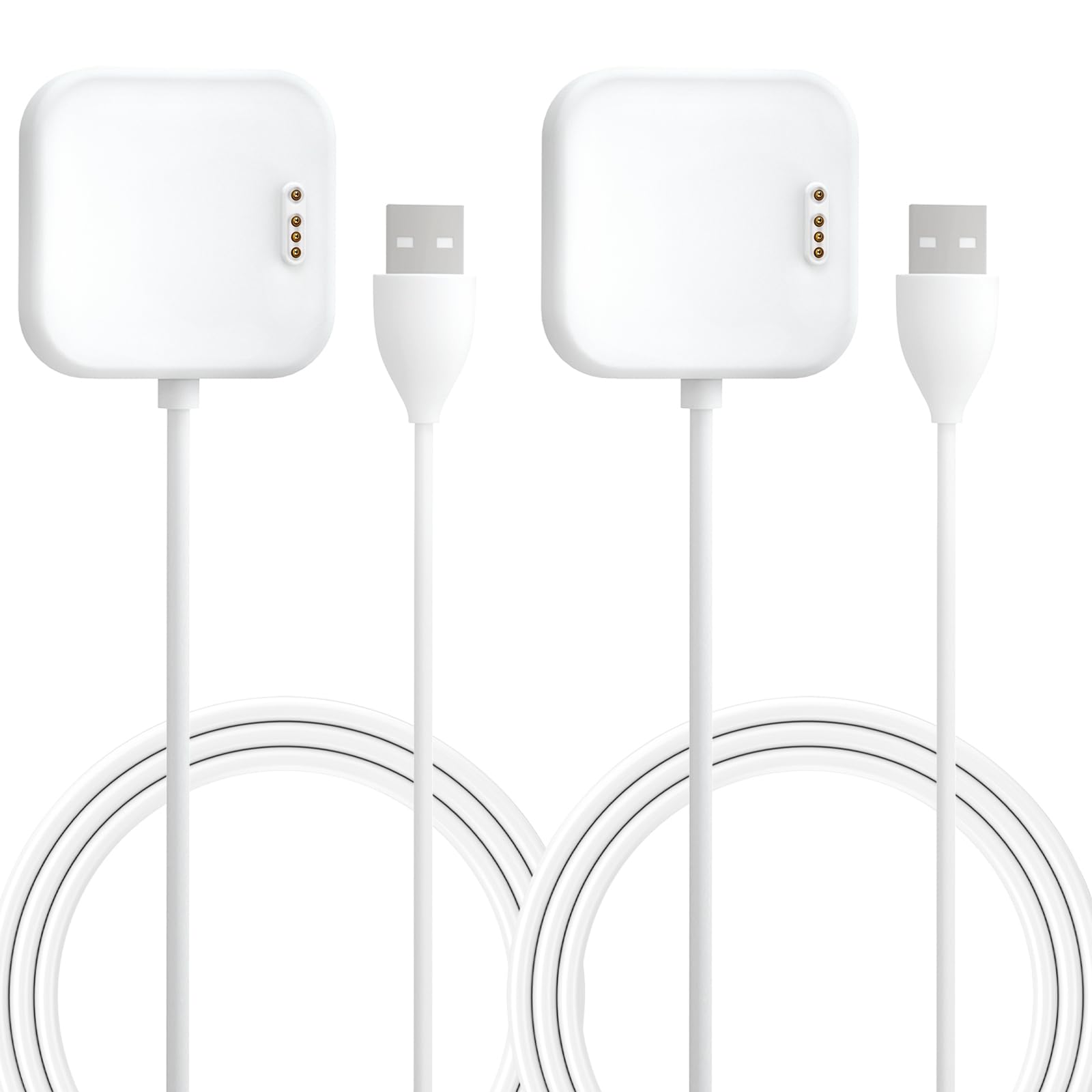 sylacor Charger Compatible with AT&T Amigo Jr Watch with 3.3 Feet Charger Cable (White+White)