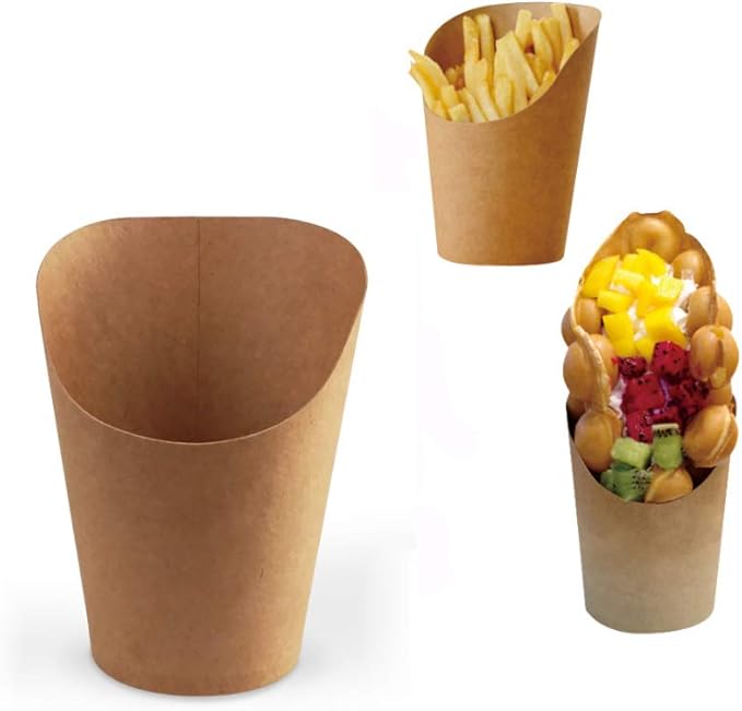 Amazon Bestonzon 100ピース紙のフライドポテトコンテナクラフト紙食品トレイファーストフードスナックトレイ用パーティー好意 付属品 アクセサリ オンライン通販