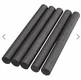 OrangeTag 5pcs 10mm 99.99% Graphite Electrode Cylinder Rod Length 100mm