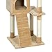 Best Choice Products 52in Cat Tree Scratcher Condo House Play Furniture - Beige