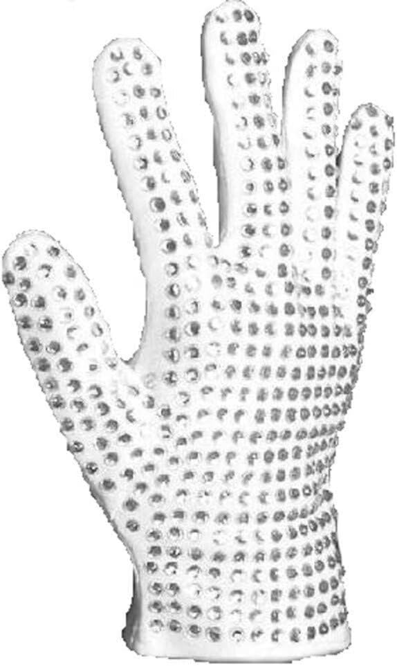 Shuanghao Men's Women's Gloves Handmade shiny Rhinestone Costume Matching Halloween Christmas Dances Cosplay Parties Retro Clothing Sequin Gloves S（width::2.3-2.9inch Right）