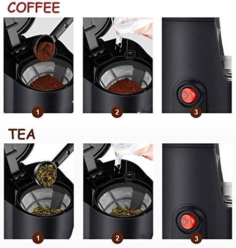 DSY Filterkaffeemaschine, Tropfkaffeemaschinen Mit 0,6L Glaskanne Abnehmbarer Filterkaffeemaschine Anti-Trop-Design Warm… – Bild 8