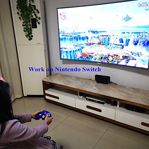 Exlene Wireless Gamecube Controller Switch, Compatible with Nintendo Switch and PC, Rechargeable, Motion Controls, Rumble, Turbo (Bluetooth Version) - Thumbnail 5