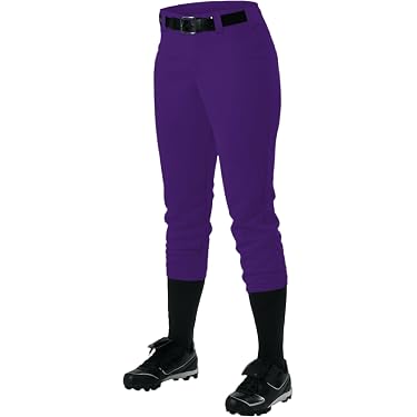 Pantalon De Softball Champro Fille – Taille M (24-26), Taille Basse, Noir, Neuf