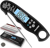KULUNERKULUNER Waterproof Digital Instant Read Meat Thermometer with 4.6” Folding Probe