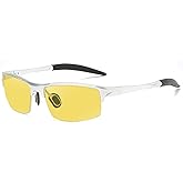 willochra Night Vision Polarized Reading Glasses for Men Women Sports full lens Readers Sunglasses Anti-Glare goggles F28