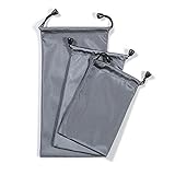GLCON Waterproof [3 pieces] Small Carrying Storage Pouch Case Canvas Bags for Phones Pencil Case Cosmetic Bag Cell Phone Bag,case for headset earphone,Protection power bank ps vita video/audio players