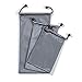 GLCON Waterproof [3 pieces] Small Carrying Storage Pouch Case Canvas Bags for Phones Pencil Case Cosmetic Bag Cell Phone Bag,case for headset earphone,Protection power bank ps vita video/audio players