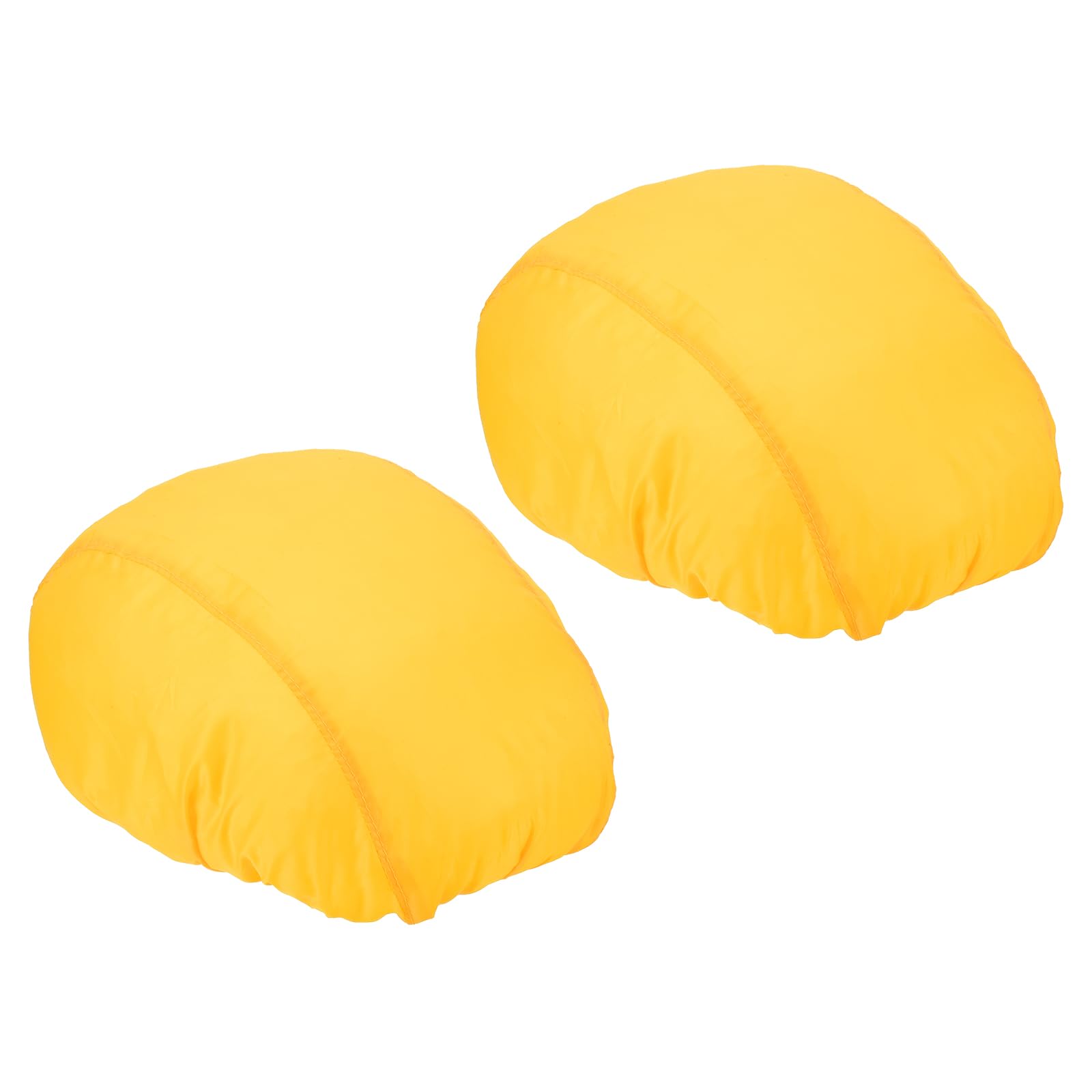 PATIKIL Cycling Bicycle Helmet Cover, 2 Pack Motorcycle Helmet Rain Cover Waterproof Ride Gear Helmet Cover for Road Cycling, Yellow