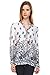 Boteley Fashion Women V Neck Cuffed Sleeves Floral Print Blouse